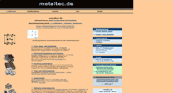 Desktop Screenshot of metaltec.de